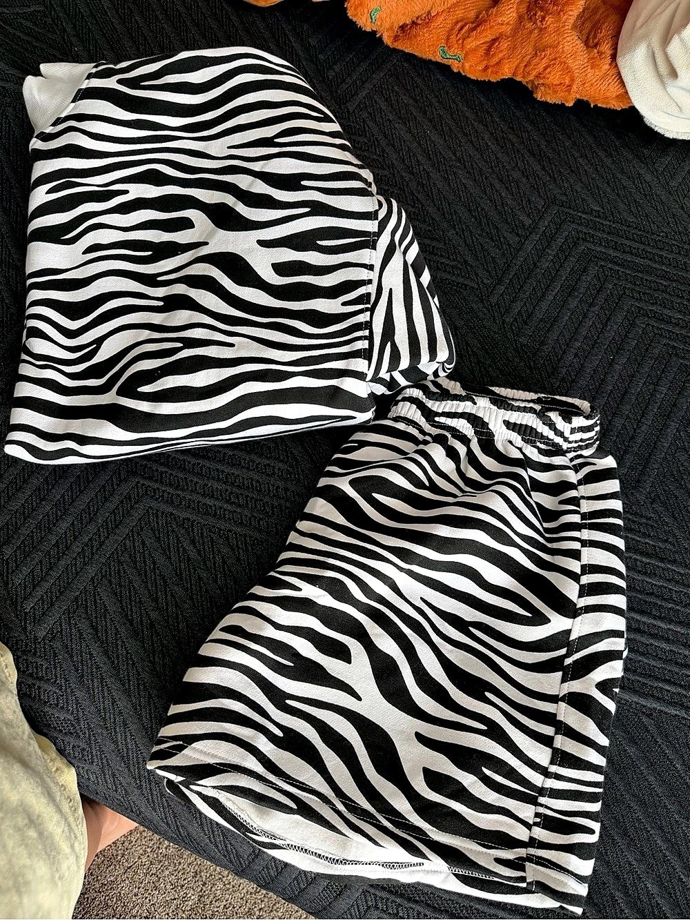 Zebra Mockneck Sweatshirt Set